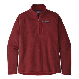 Patagonia Burgundy Fleece Quarter-Zip Pullover